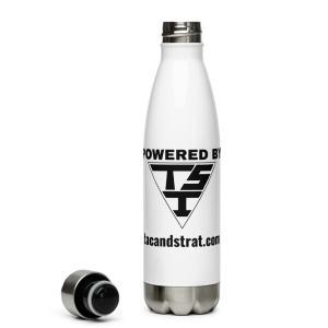 "Powered By TSI" Stainless Steel Water Bottle