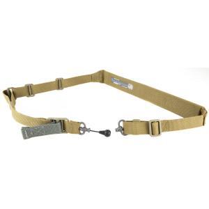 Blue Force Gear, Vickers 221 Sling, Padded, 2-To-1 Point Sling, Coyote Brown, RED Swivel, Molded Acetal Adjuste