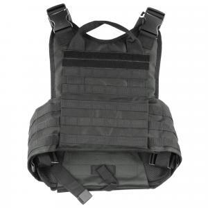 NCSTAR, Plate Carrier Vest, Nylon, Black, Size Medium-2XL, Fully Adjustable, PALS/ MOLLE Webbing, Compatible with 10" x 12" Hard Plates