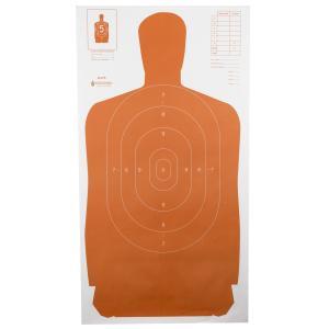 Action Target, B-27S Standard Target, Full Size Orange Silhouette, 24"x45", 100 Per Box