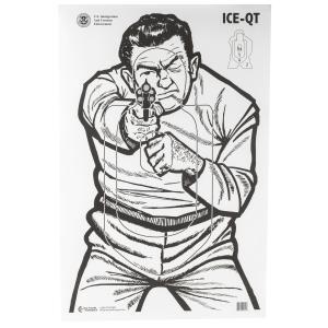 Action Target ICE-QT Immigration And Customs Enforcement Training Paper Target (2009 Version) 100 Pack