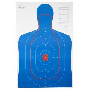 Action Target RC-B27E-Q, B-27E And FBI-Q Combination Paper Target 100 Pack