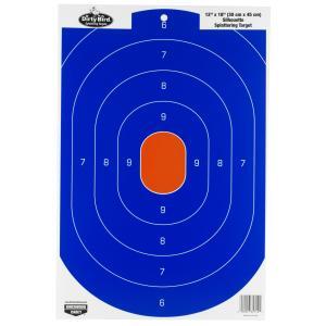 Birchwood Casey, Dirty Bird 12" x 18" Blue/Orange Silhouette Target, 8 Targets