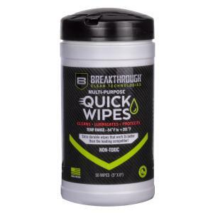 Breakthrough Clean Technologies Quick Wipes, Canister of 50 Wipes