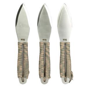SOG 4.4" Spear Point Steel Fling Throwing Knives, 3-Pack