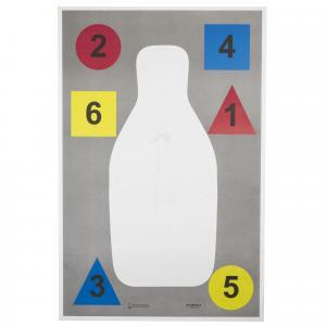 Action Target DT-ANTQ-A Multi-Purpose Anatomy and Command Training Paper Target 100 Pack