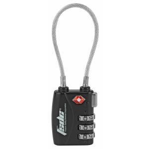 Firearm Safety Devices Corporation, Lock, Black, TSA Lock w/Steel Cable