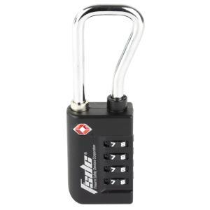 Firearm Safety Devices Corporation, Resettable 4-Dial TSA Combination Lock w/Steel Sha, Black, Not a CA-DOJ Approved Firearms Safety Device