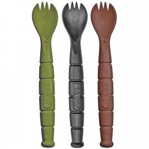 KABAR, Field Kit Spork, Survival Tool, Three Pack, Brown Green and Black, Creamid Construction