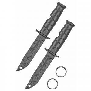 KABAR, Emergency Whistle, Survival Tool, Black, Made from Creamid Polymer, 2-Pack
