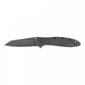 Kershaw, Folding Knife, Plain Edge, Reverse Tanto, 3" Blade, Stainless Steel, BlackWash Finish