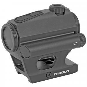 Truglo, IGNITE, Red Dot, 1X22mm, 2 MOA Green Dot, Black, Includes High and Low Picatinny/Weaver Mount and Rubber Lens Cover
