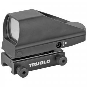 Truglo, TRU-BRITE, Red Dot, 1X34mm, 5 MOA Red and Green Dot, Black, Includes Picatinny Mount