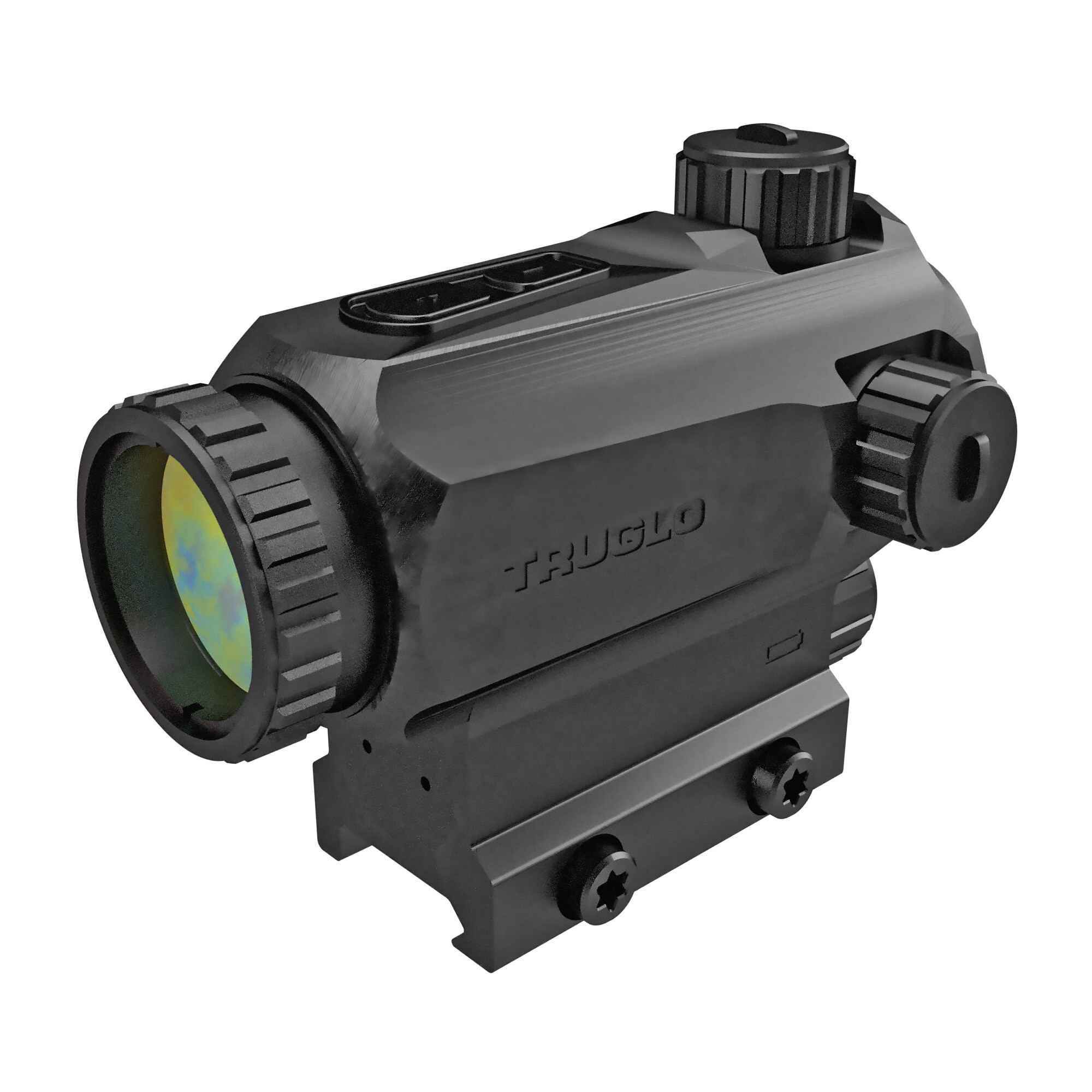 Truglo, PR1 Prism, Red Dot, 1X25, 6 MOA Red Dot with Outer Ring, Black ...