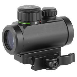 Leapers, Inc. - UTG, Instant Target Aiming Sight, 2.6", 30mm, Fits Picatinny, Black, Red/Green CQB Micro Dot, w/Integral QD Mount