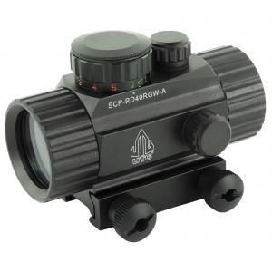 Leapers, Inc. - UTG, SWATFORCE Red Dot Sight, Fits Picatinny, New Generation, 4", Red/Green Dot Sight, with Integral Picatinny Mounting Deck, Black