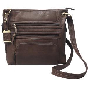 Bulldog Cross Body Style Purse, Brown Color (Large)