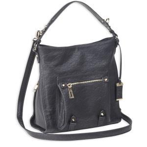 Bulldog Hobo Anna Style Purse, Black Color