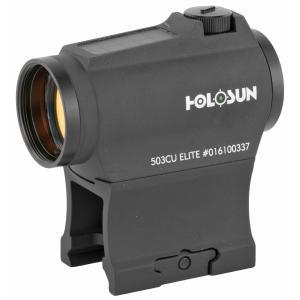 Holosun Technologies, Micro Green Dot, 2MOA Dot Only or a 2MOA Dot with 65 MOA Circle, Solar With Internal Battery, Includes Low and Lower 1/3 Co-Witness Mount, Housing Shrouds for Windage and Elevation Turrets, Fits 1913 Picatinny Rail, Black