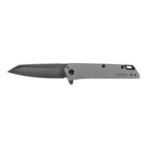Kershaw, Misdirect Folding Pocket Knife, Blackwash Finish, 2.9" Blade, Gray Handle