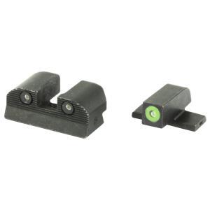 Sig Sauer, XRay, Day/Night Sight Set, #6 Tritium Green Front Sight, #8 Square Notch Rear Sight, Fits Sig P220 45, P226 40, P227 45, P938 9, P320 Full Size and Compact 9/40/357/45 and SP2022 40