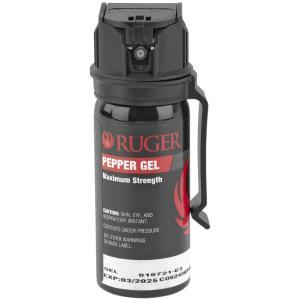 Sabre, Ruger, Pepper Spray, Tactical Size with Flip Top & Belt Clip, Black