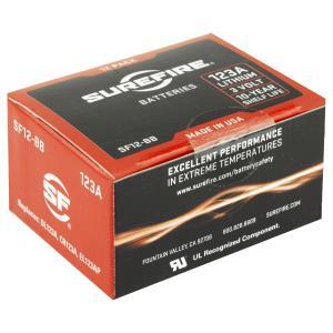Surefire, Battery, CR123A Lithium,2 or 12 Pack, Red