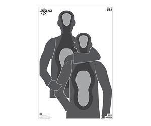 Allen, EZ AIM, Hostage Situation, Paper Targets, 23x35", 50 Pack, Gray