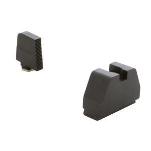 AmeriGlo, Optic Compatible Sight Set, Fits all Glocks, Cowitnesses with Glock 43X/48 MOS, Black Serrated Front and Rear