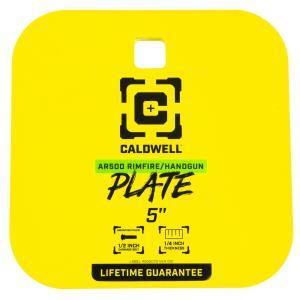Caldwell, AR500 Rimfire/Handgun Gong, 1/4" Steel Target, Yellow, Various Sizes
