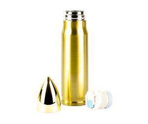 Caliber Gourmet, Bullet Thermo Bottle, Gold