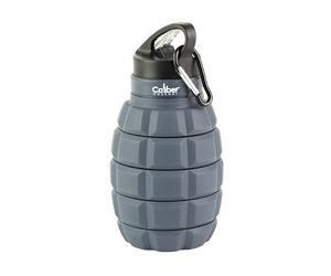 Caliber Gourmet, Silicone Collapsible Grenade Water Bottle, 580ml